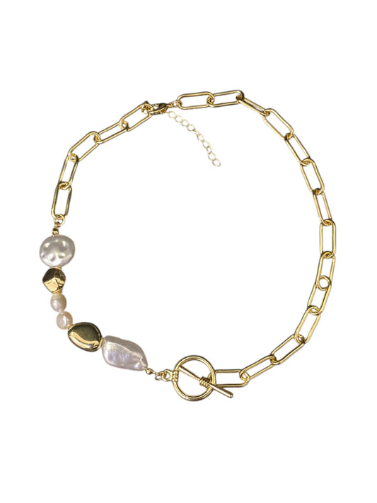 Collar Bold Pearl Chain