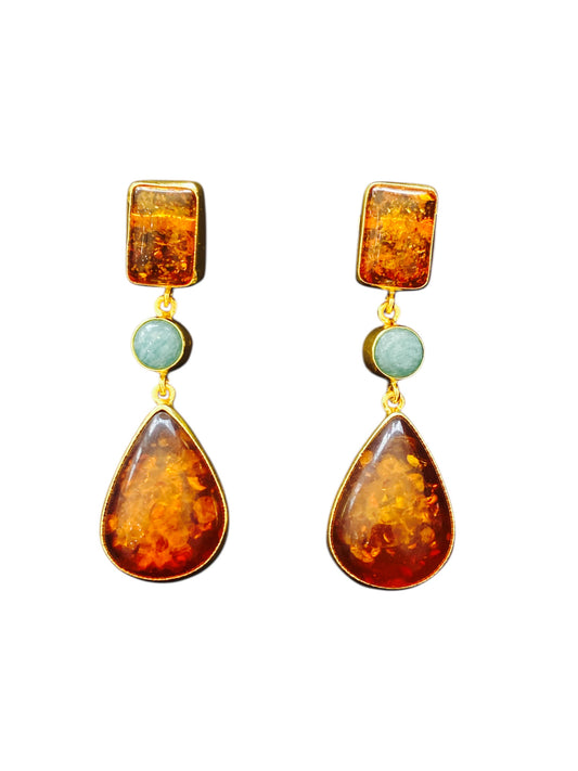 Aretes Amber Drop