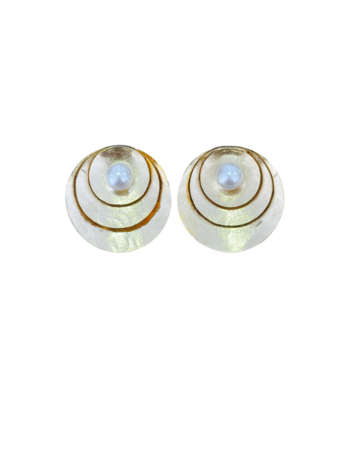Aretes Golden Pearl Layers