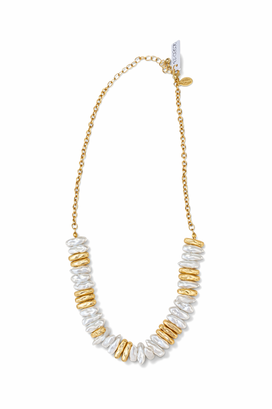  Collar Perlas Bicolor Orgánicas