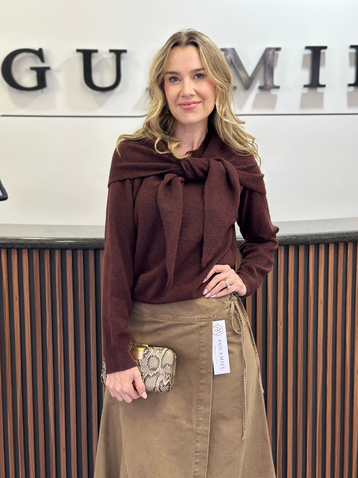 Falda WOOD asimetrica