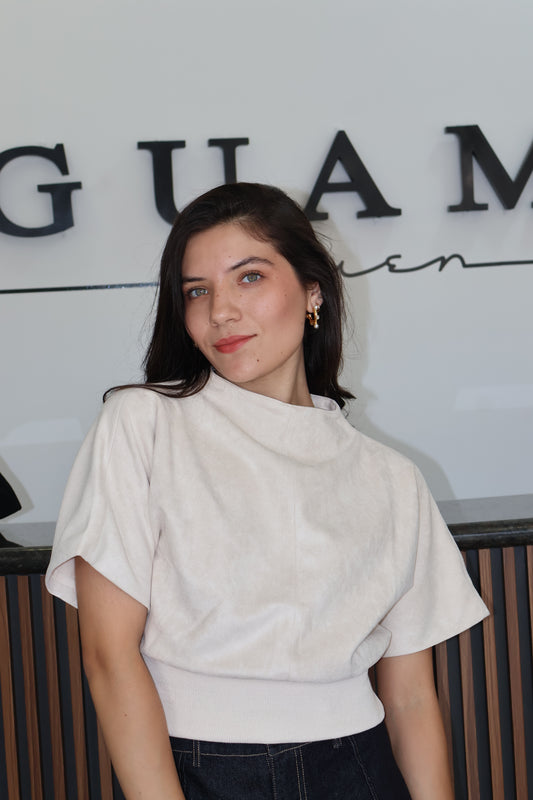 Top gamuza cream