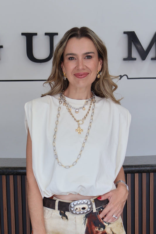 Ballon top blouse ivory