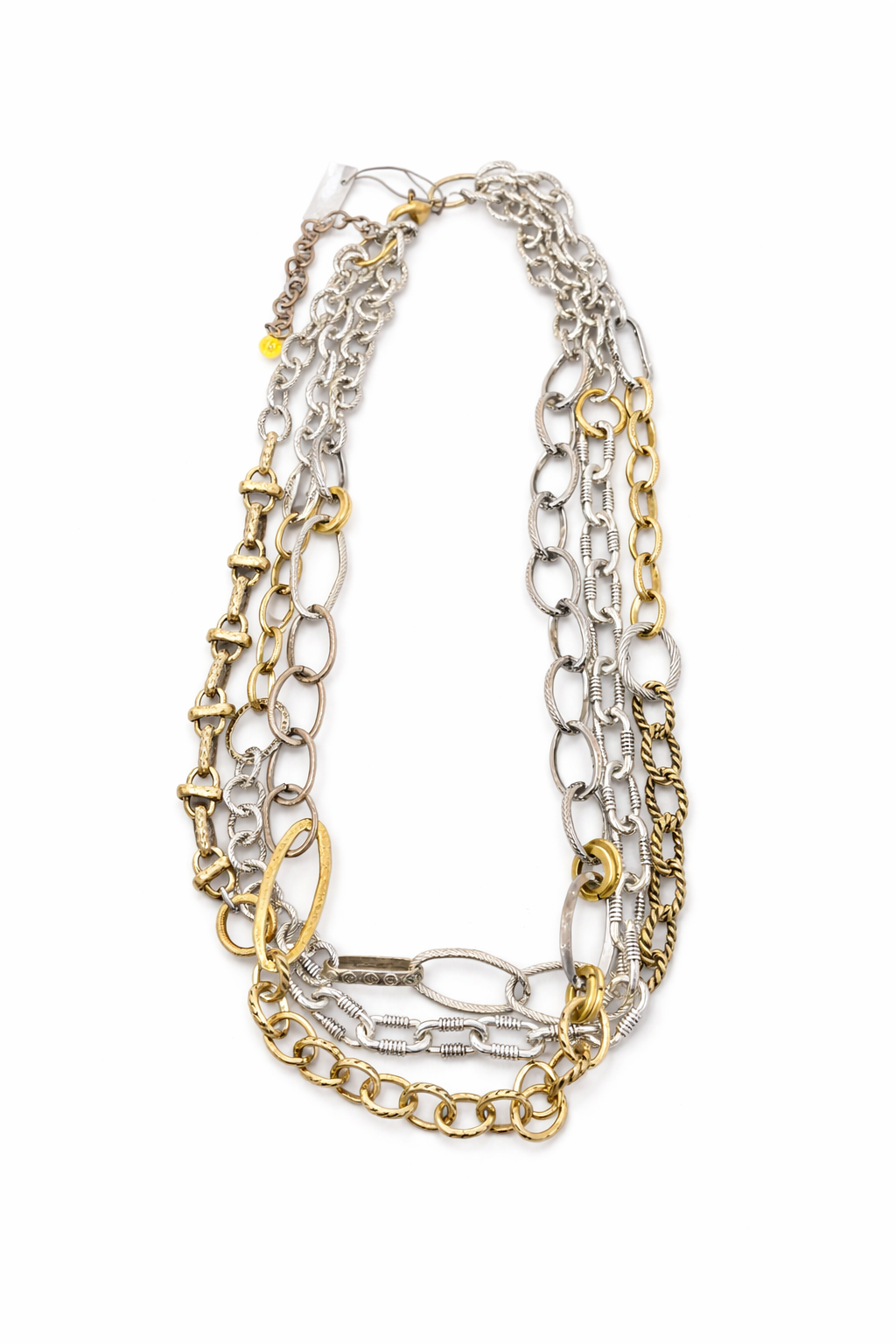 Collar Multicadena Bicolor Statement