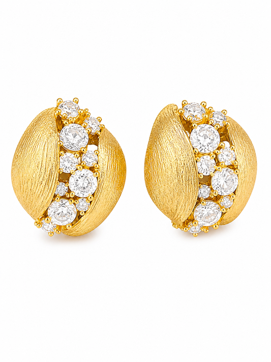 Aretes Golden Spark Dome