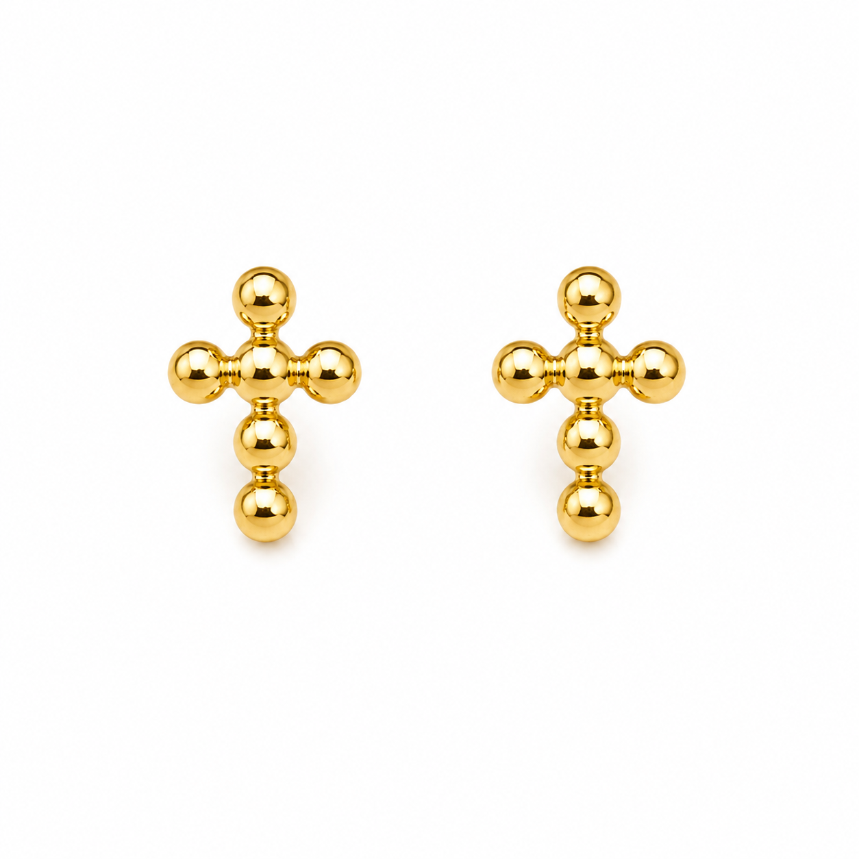 Aretes Golden Cross