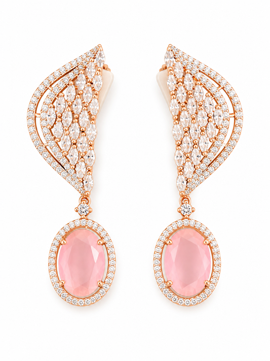 Aretes Blush Glam Drop