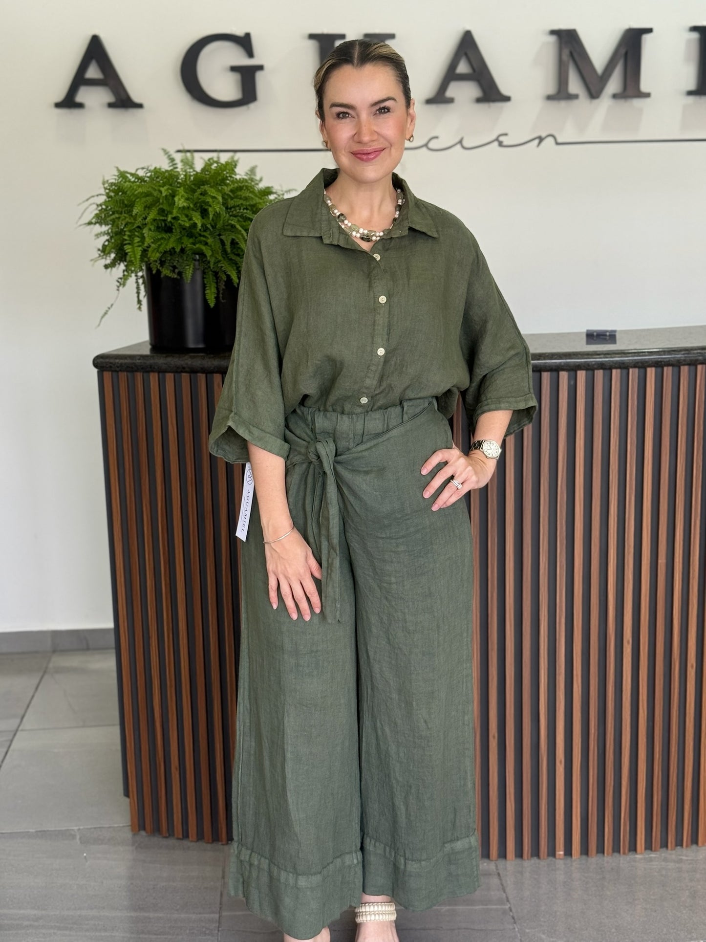 Conjunto verde khaki