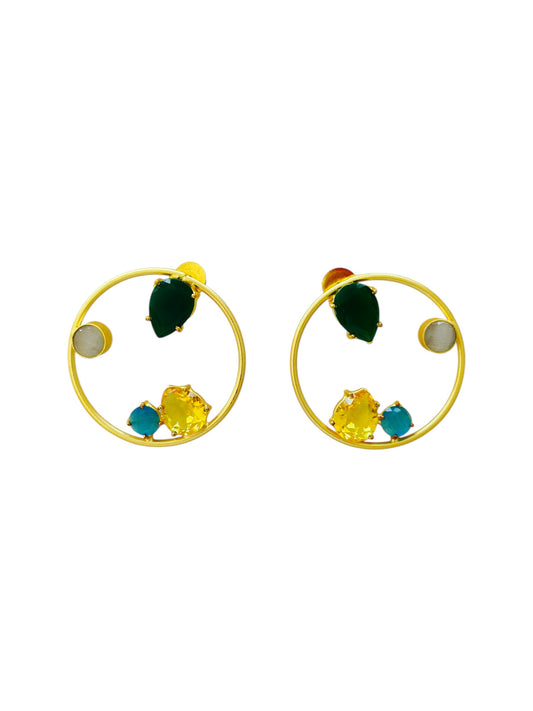 Aretes Círculo de Color
