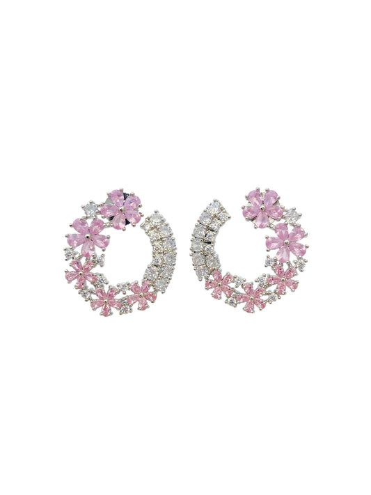 Aretes Floral Pink