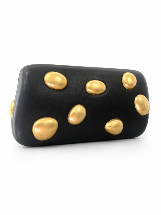 Clutch Negro con Dorado