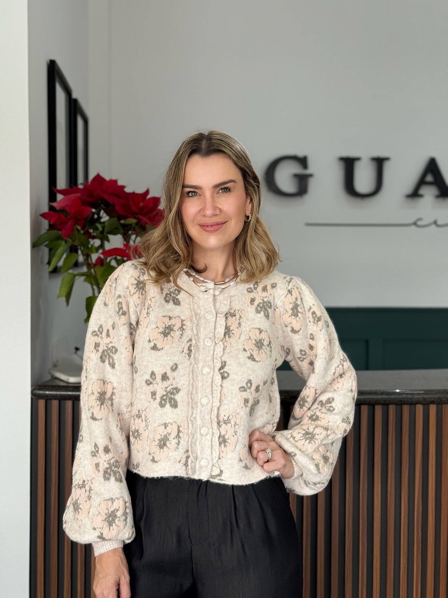 Cardigan Nordic Bloom