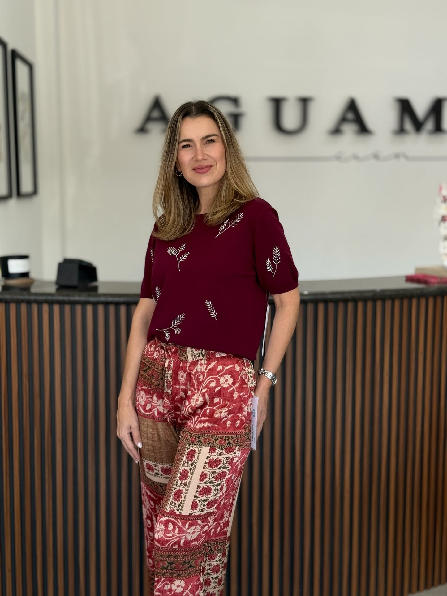 Pantalón Patchwork Terracota