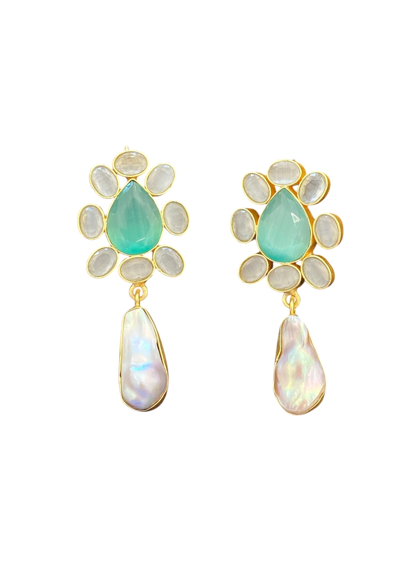 Aretes Gota Madreperla