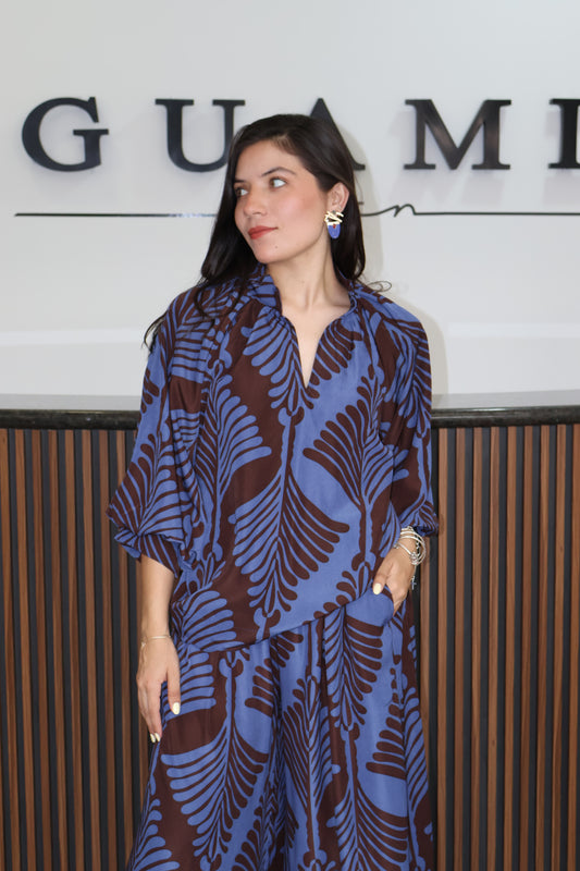 Set estampado slate blue