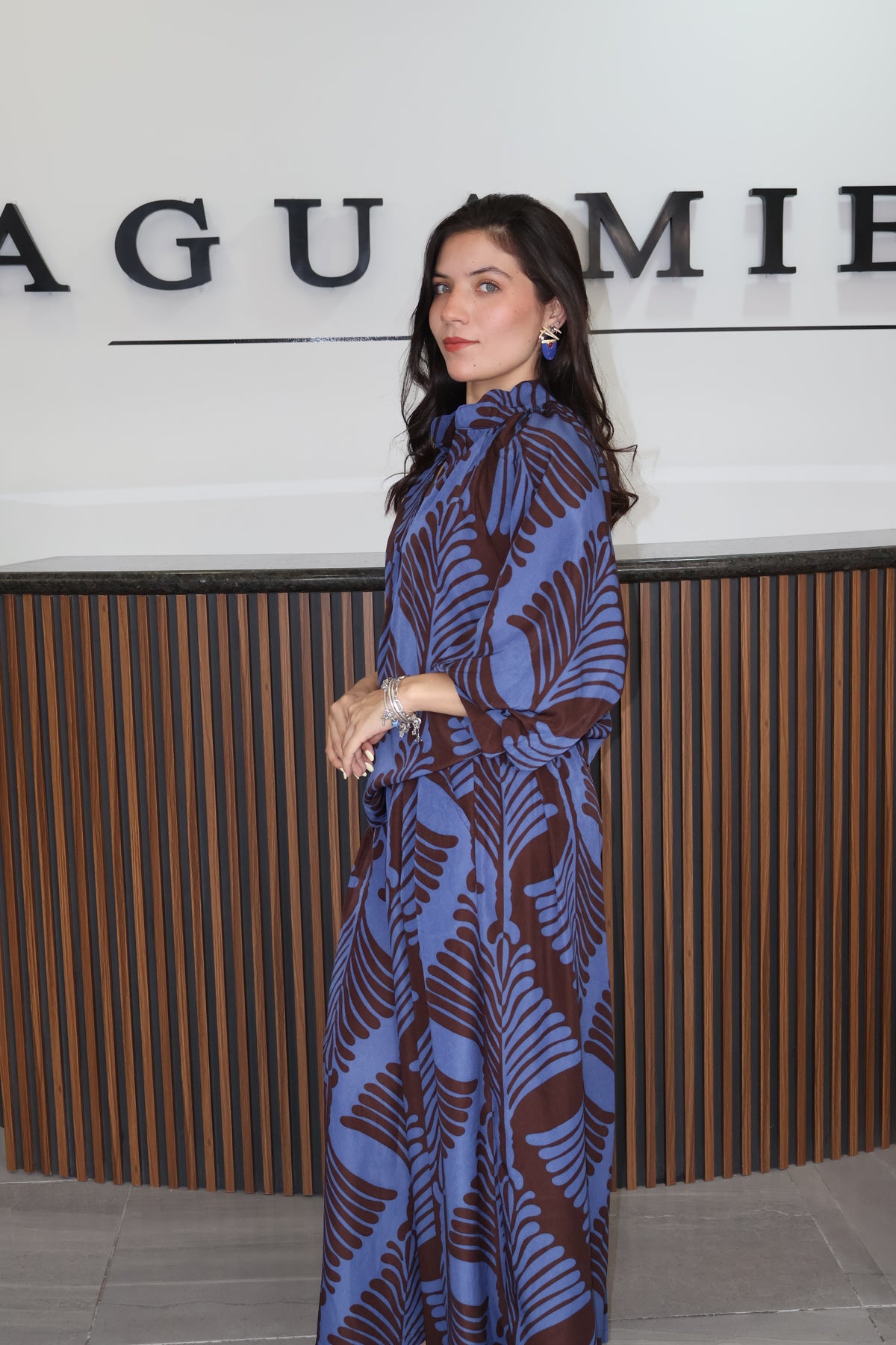 Set estampado slate blue