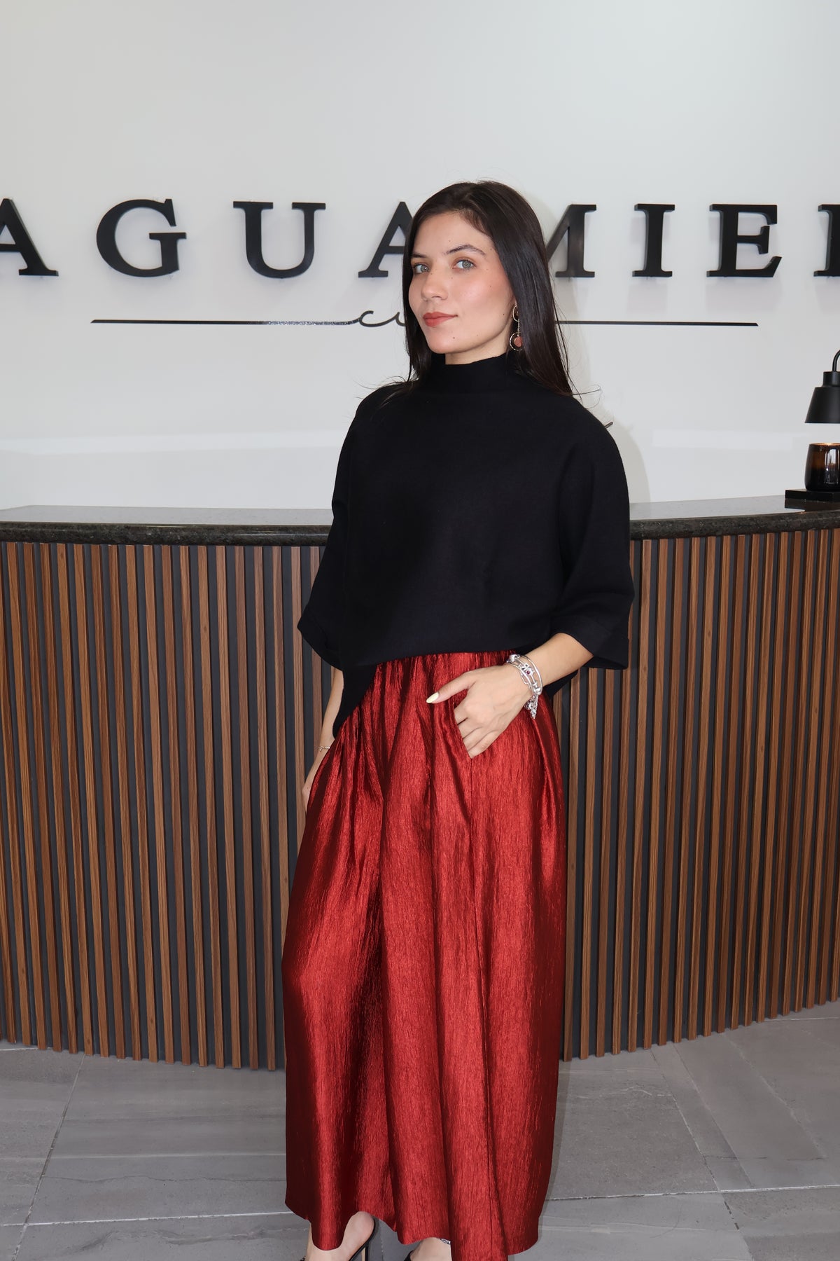 Pantalon burgundy