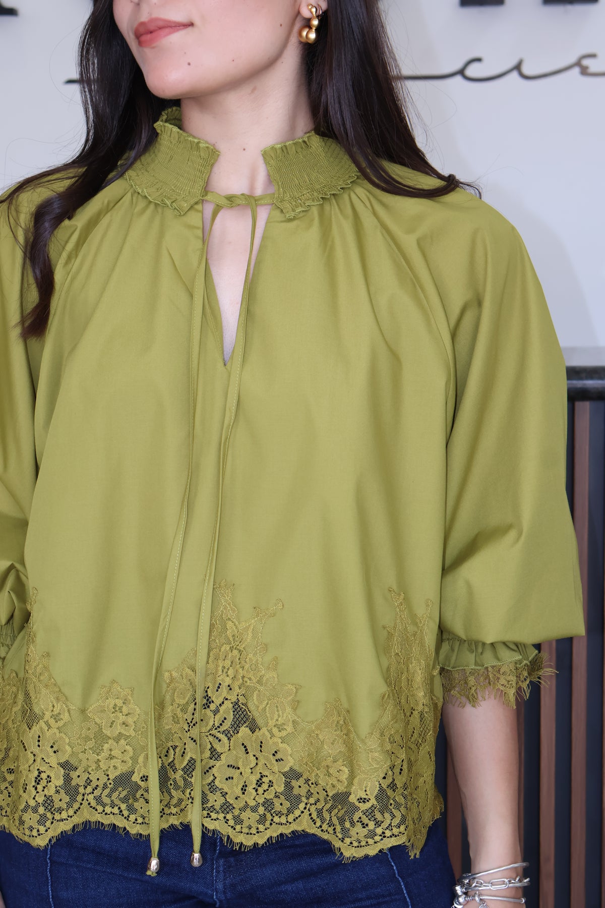 Blusa martini olive