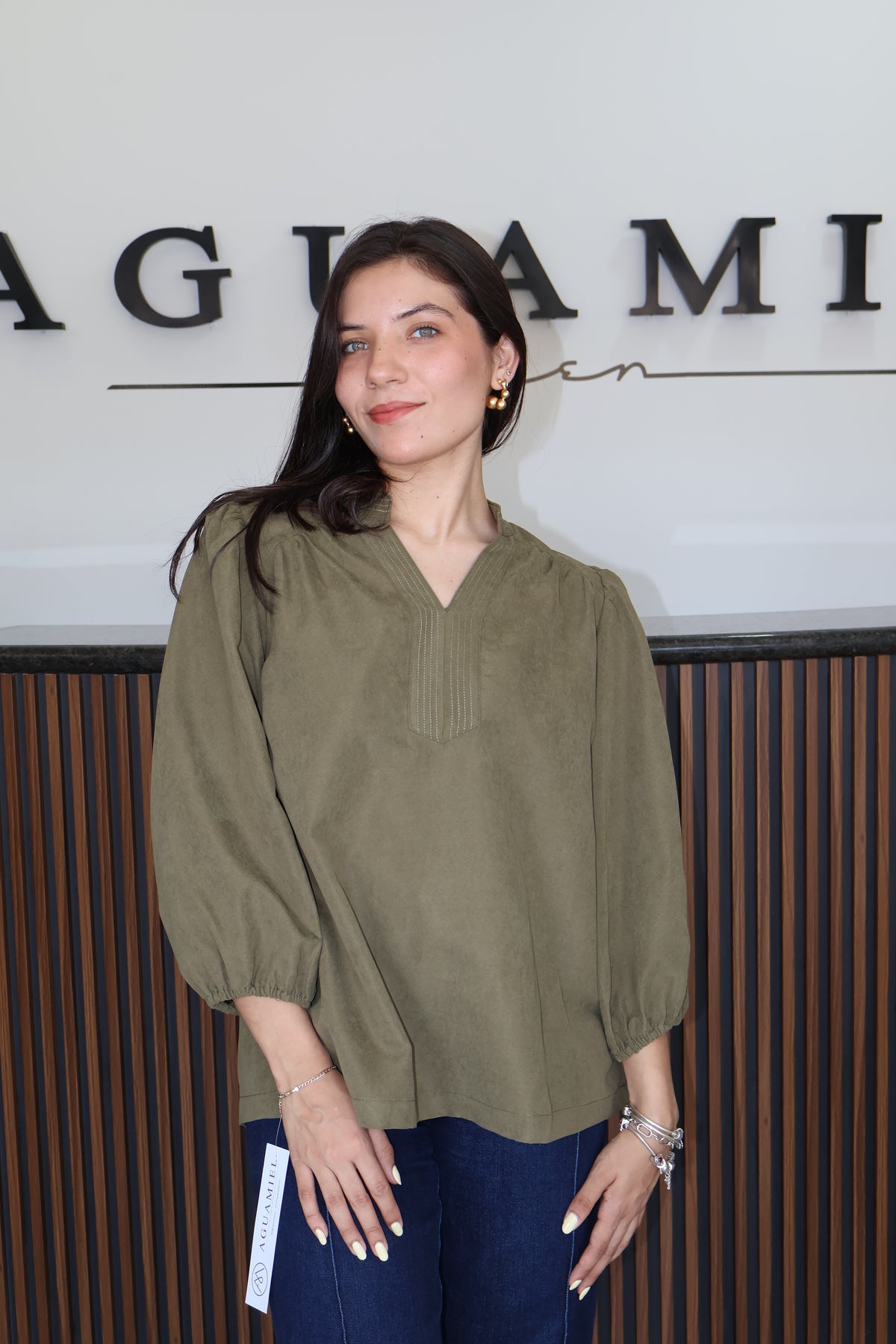 Blusa olivo