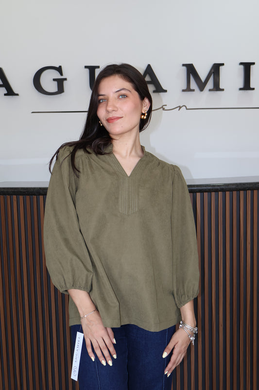 Blusa olivo