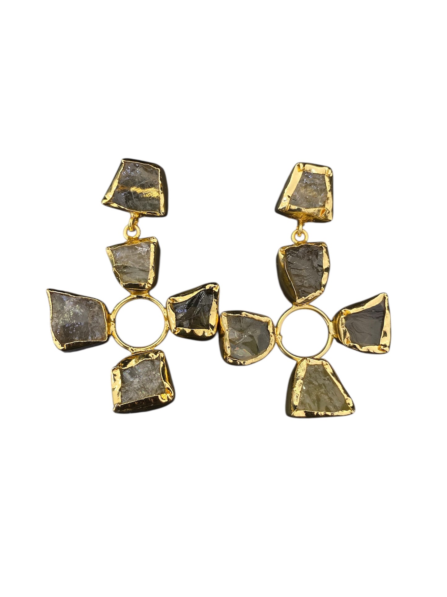 Aretes Flor de Esmeralda