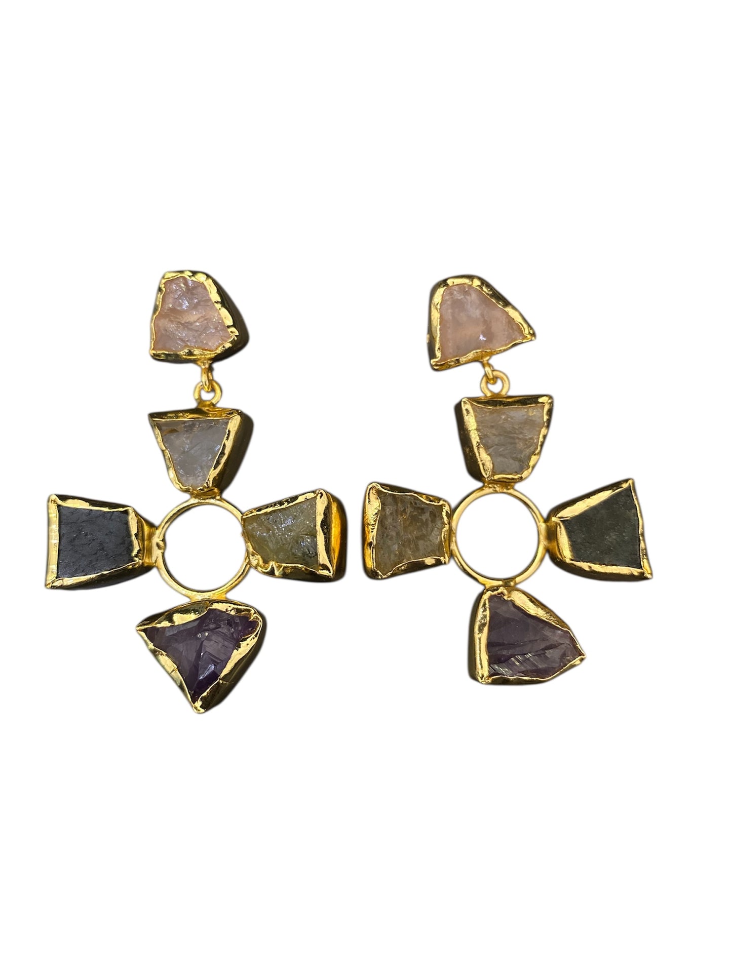 Aretes Flor de Esmeralda