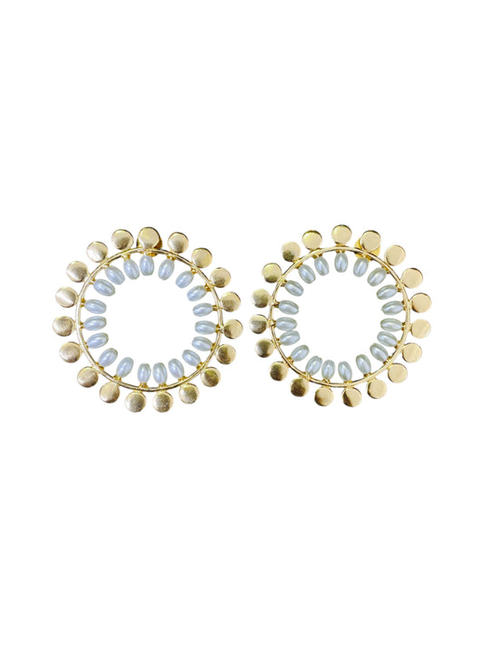 Aretes Halo Pearl