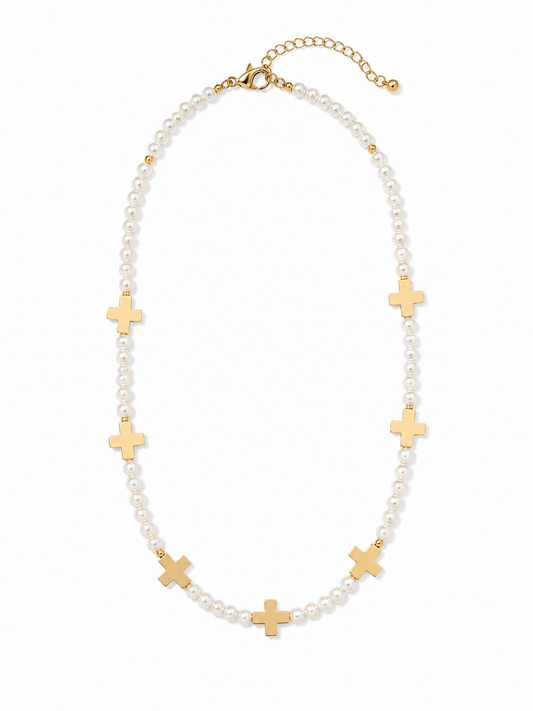 Collar Pearl Cross
