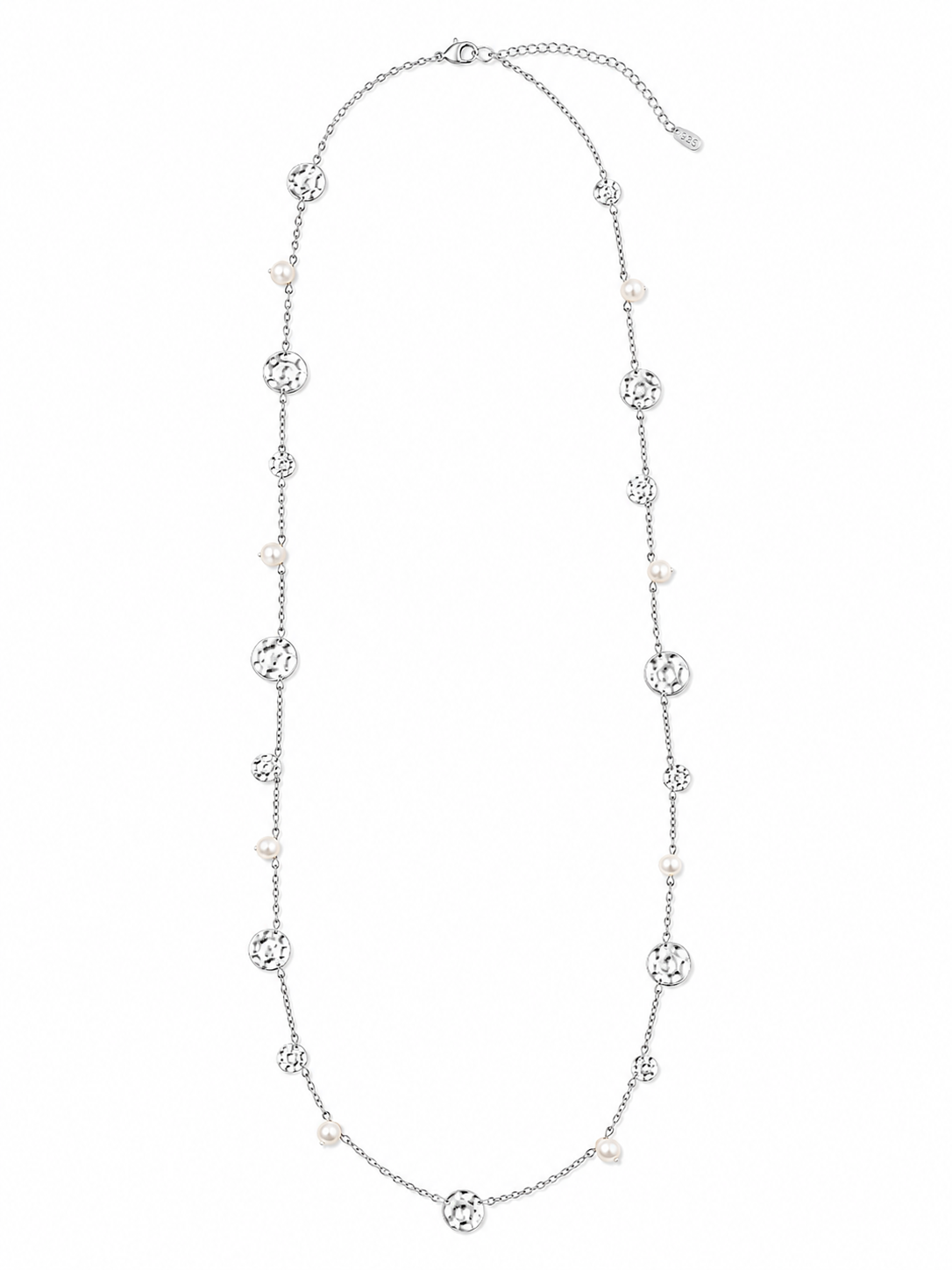 Collar Silver Coin & Pearl