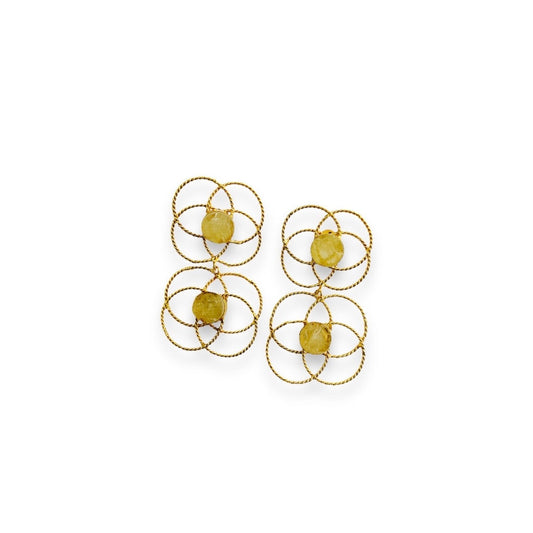 Aretes Golden Bloom