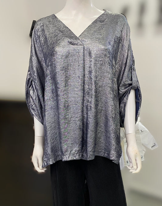 Blusa plateada