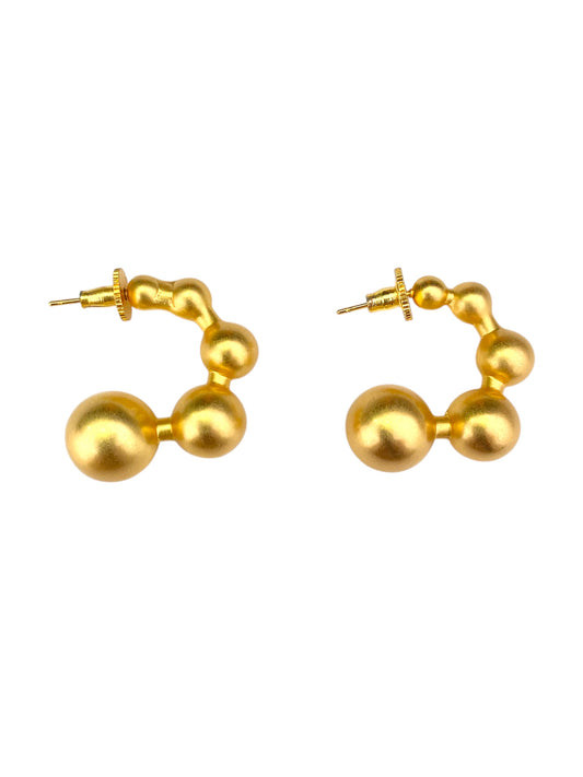 Aretes Golden Bubbles