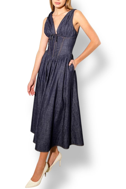 Vestido Midi de Mezclilla