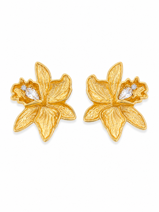 Aretes Golden Bloom Shine