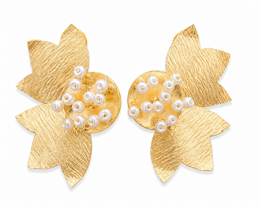 Aretes Soft Pearl Petals