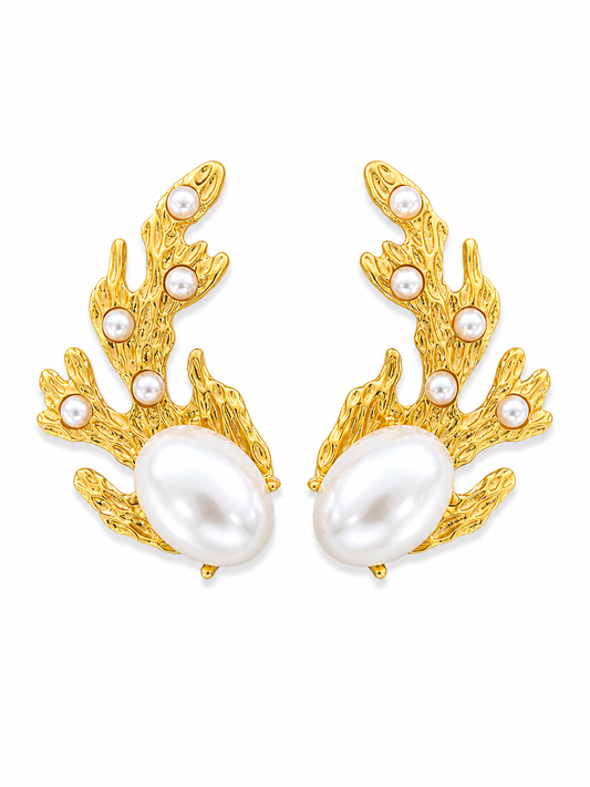 Aretes Organic Pearl Coral