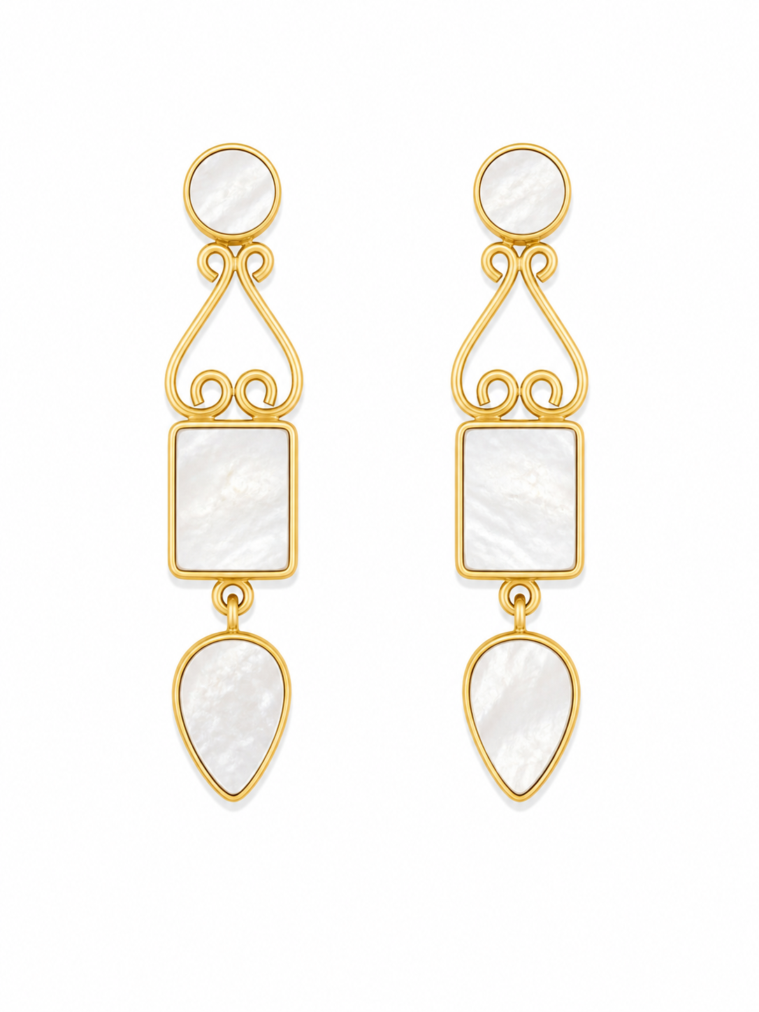Aretes Vintage Frame Drop